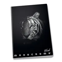 Školní sešit Pigna Monocromo Black - A5, linkovaný, 40 listů, mix motivů (7)