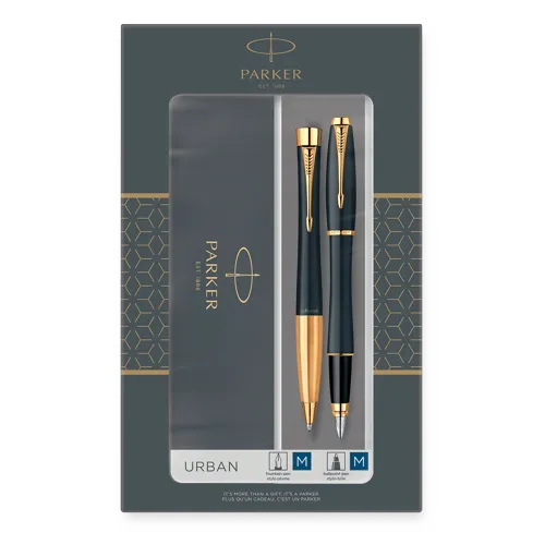 Parker Urban Matt Black GT - plnící pero a propiska v dárkové sadě