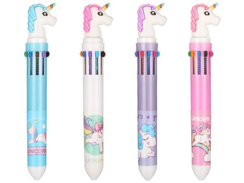 Kuličkové pero 10 barev Unicorn