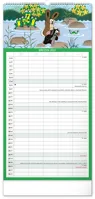Nástěnný kalendář 2027 Notique Rodinný plánovací Krteček, 21 x 42 cm (3)