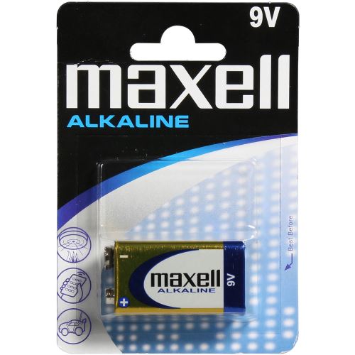 Alkalická baterie MAXELL 9V (6LR61 1BP)