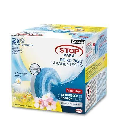 Ceresit STOP VLHKOSTI - přístroj AERO 360°, divoké květy, tablety, 2x 450 g