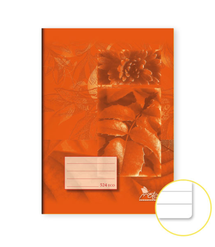 Levně Školní sešit 524 A5 linka 20ls recyklovaný NOTES