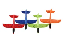 Letadlo házecí polystyrenové 22 cm - mix barev (3)