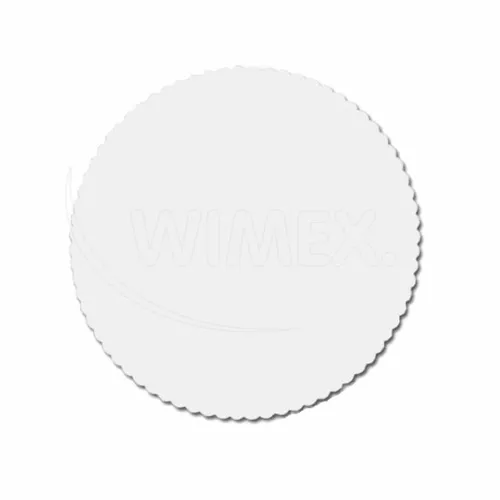 Lepenková podložka pod dort bílá Ø 30 cm, 100 ks