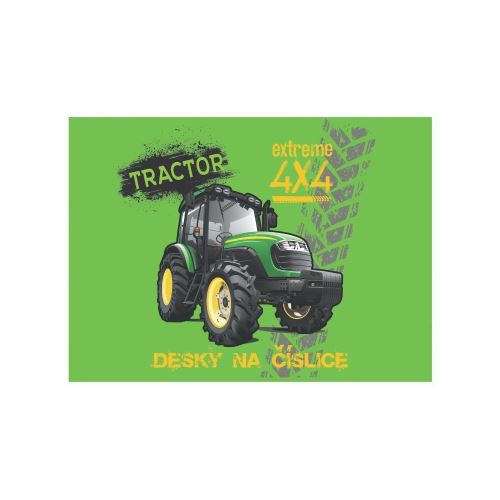 Desky na číslice KARTON P+P - Traktor 21