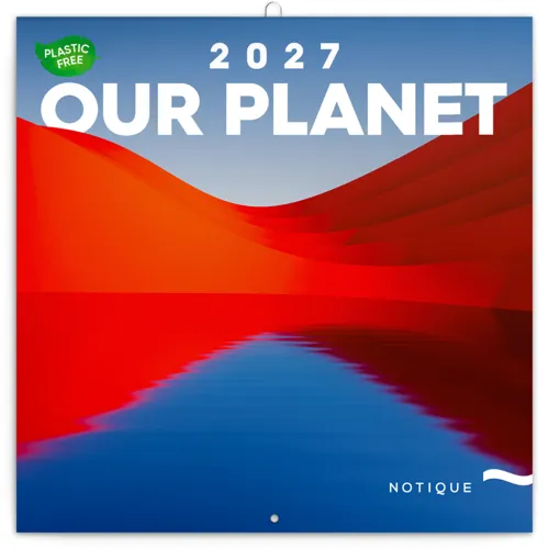 Nástěnný kalendář poznámkový 2027 Notique Naše Planeta 2027, 30 x 30 cm