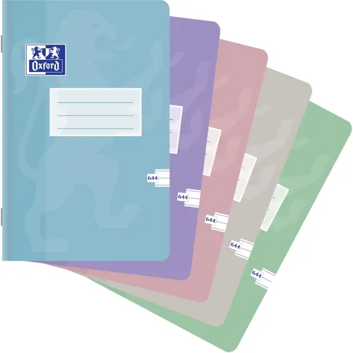 Školní sešit OXFORD Touch Pastel 644 A6/40 listů, linka, mix barev
