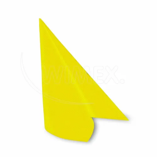 Ubrousek 40x40cm "dekor R" žlutý PREMIUM, 50ks