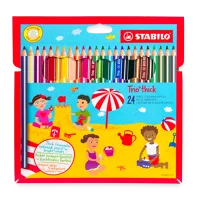 Pastelky trojhranné silné Stabilo Trio, 24 barev Pastelky trojhranné silné Stabilo Trio, 24 barev