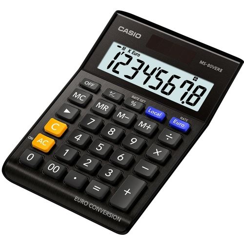 Kalkulačka stolní CASIO MS 80 VER II BK