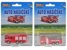 Auto 2-Play Traffic hasiči CZ kovové 8 cm na volný chod - mix motivů (2)