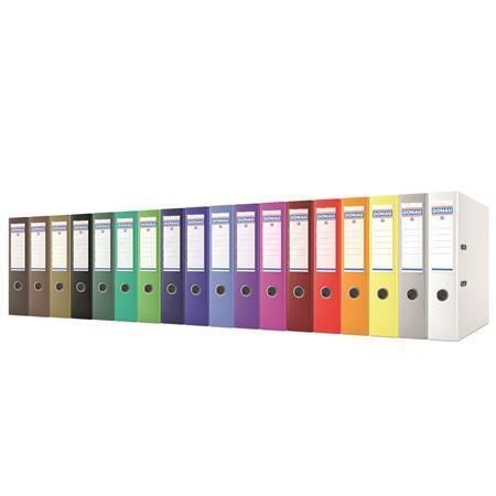Pákový pořadač "Rainbow", hnědá, 75 mm, A4, PP/karton, DONAU