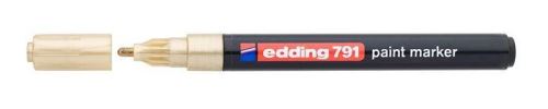 Lakový popisovač EDDING 791, 1-2mm - zlatý