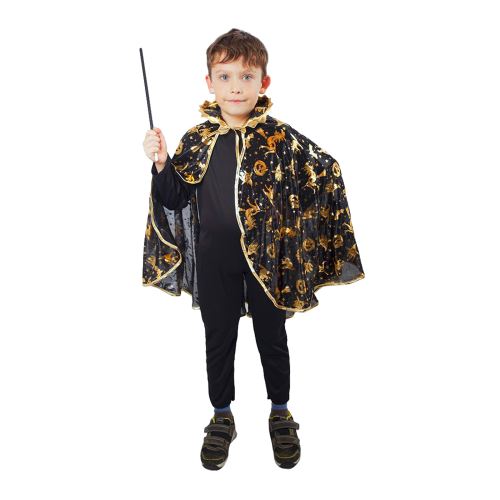 Dětský plášť Čaroděj černý