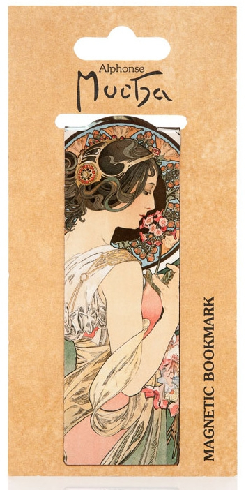 Levně Magnetická záložka Alfons Mucha – Primrosa