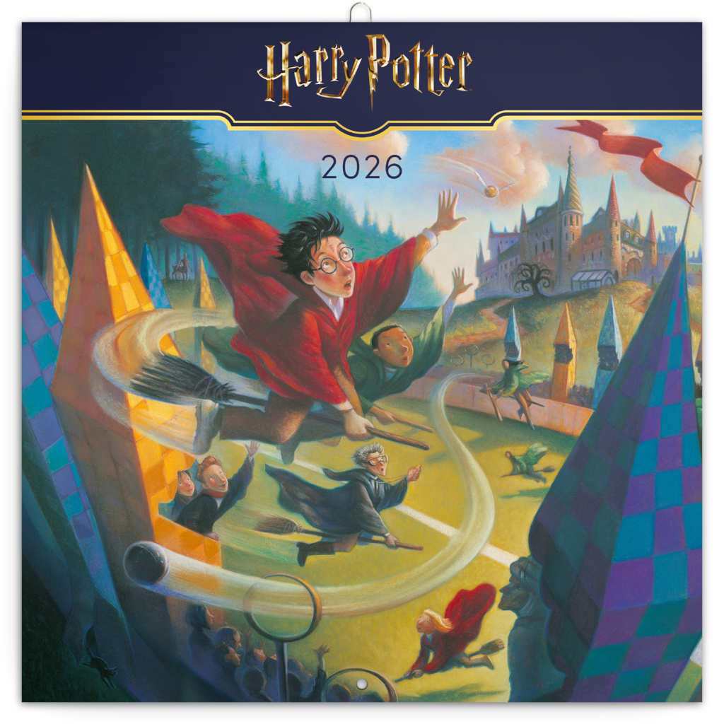 Levně Nástěnný poznámkový kalendář 2026 NOTIQUE - Harry Potter, 30 x 30 cm