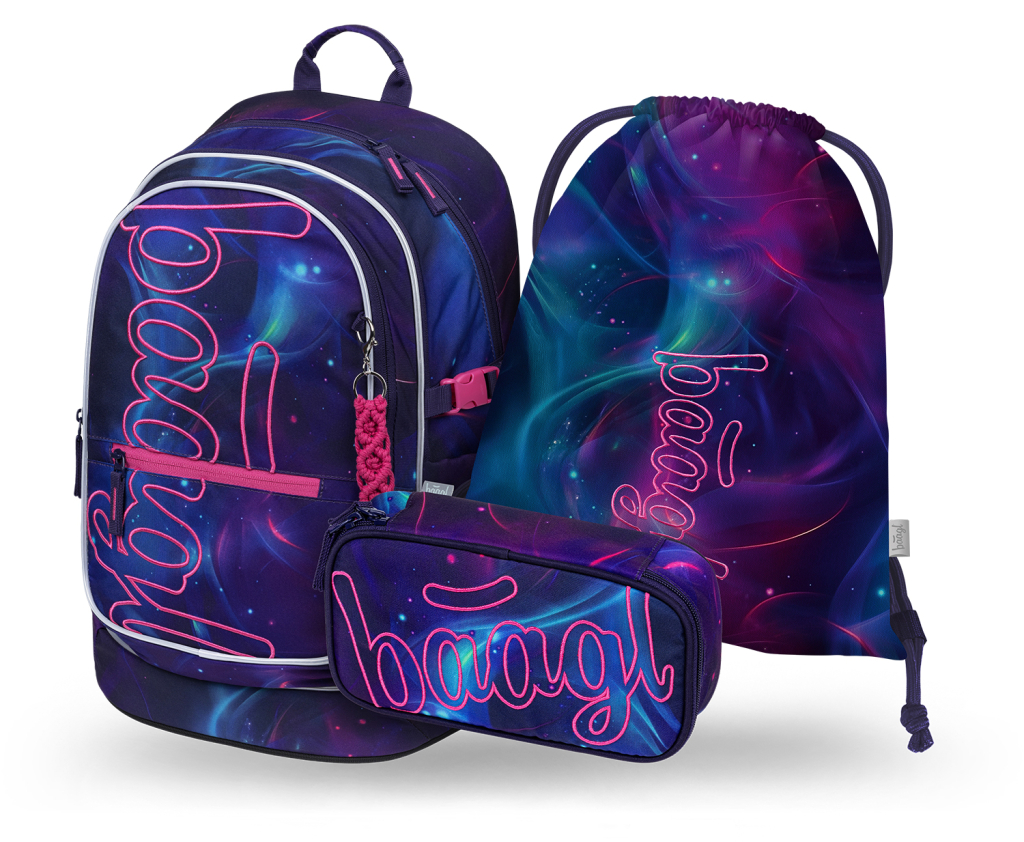 Levně Školní batohový set 3dílný BAAGL Core Nova