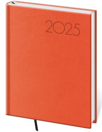 Denní diář 2025 Helma B6 - Print Pop oranžový