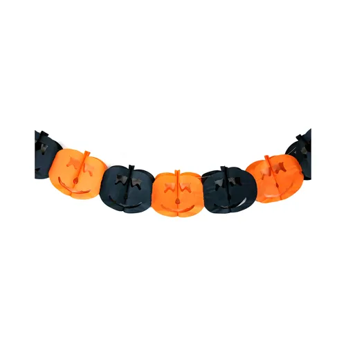 Papírová girlanda RAPPA Halloween 4 m - Dýně