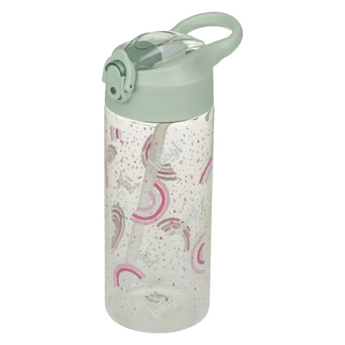 Tritanová láhev s brčkem 500 ml BAAGL Duha