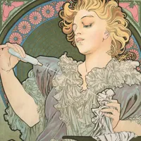Nástěnný kalendář poznámkový 2027 Notique Alfons Mucha, 20 x 20 cm (3)