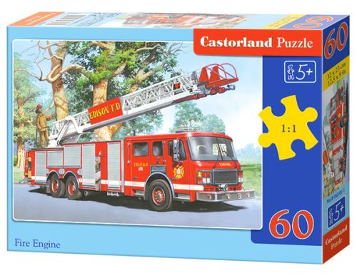 Puzzle Castorland 60 dílků - Hasičské auto