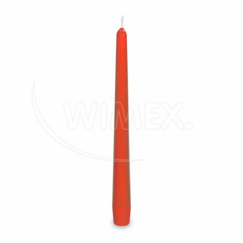 Svíčka kónická 245 mm červená, 10ks