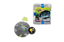 Deka Dinosaurus svítící ve tmě plyš 130x150cm šedivá Deka Dinosaurus svítící ve tmě plyš 130x150cm šedivá