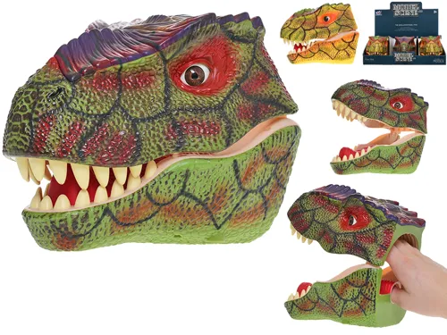 Plyšový maňásek dinosaurus 21 × 14 cm - mix barev