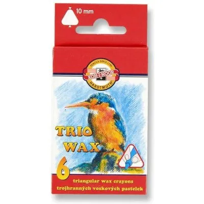 Voskovky Koh-i-noor Trio Wax 8271/6ks 10mm trojhranné