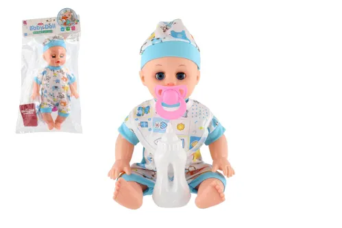 Panenka miminko pevné tělo pijící, čůrající se zvukem s doplňky 32 cm