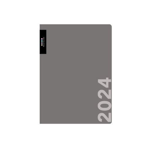 Týdenní diář A5 Karton P+P 2024 - PASTELINI šedá