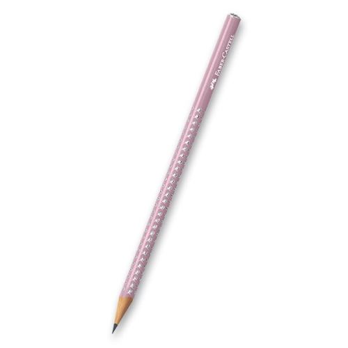 Grafitová tužka Faber-Castell Sparkle - perleťová růžová