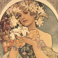 Nástěnný kalendář poznámkový 2027 Notique Alfons Mucha, 30 x 30 cm (8)