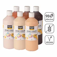 Temperové barvy Creall World, 6x500 ml, mix zemských barev Temperové barvy Creall World, 6x500 ml, mix zemských barev