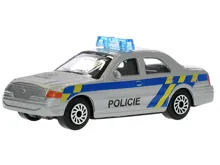 Auto 2-Play Traffic policie CZ kovové 8 cm na volný chod (1)