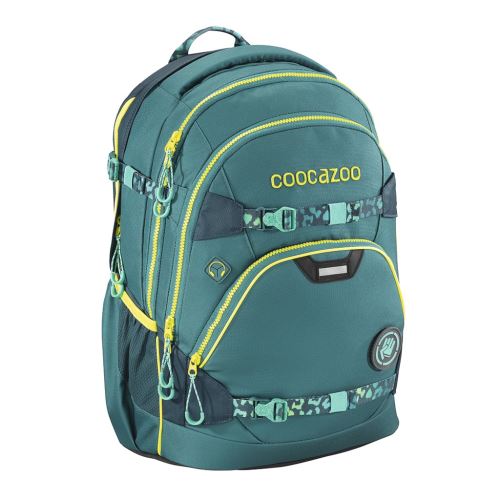 Školní batoh Coocazoo e-ScaleRale TecCheck s elektronicky nastavitelným bederním popruhem, Petrol