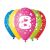 Balónek nafukovací průměr 30cm – potisk číslice "8"