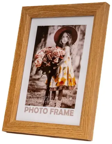 Fotorámeček dřevěný Bevel 2 13x18 - hnědý