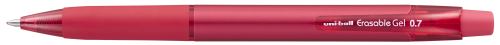 Gumovací pero stiskací UNI URN-181-07, červené