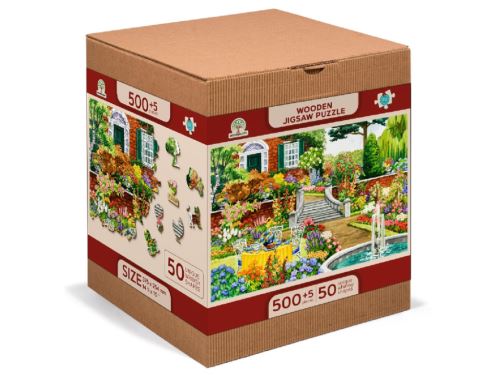 Dřevěné puzzle L, 505 dílků - Zahrada