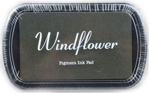 Razítkovací polštářek Windflower - Hnědý 10x6cm