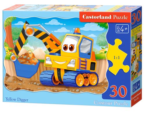 Puzzle Castorland 30 dílků - Žlutý bagr