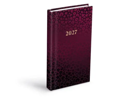 Denní diář 2027 MFP kapesní D802 Lamino Leopardí vzor