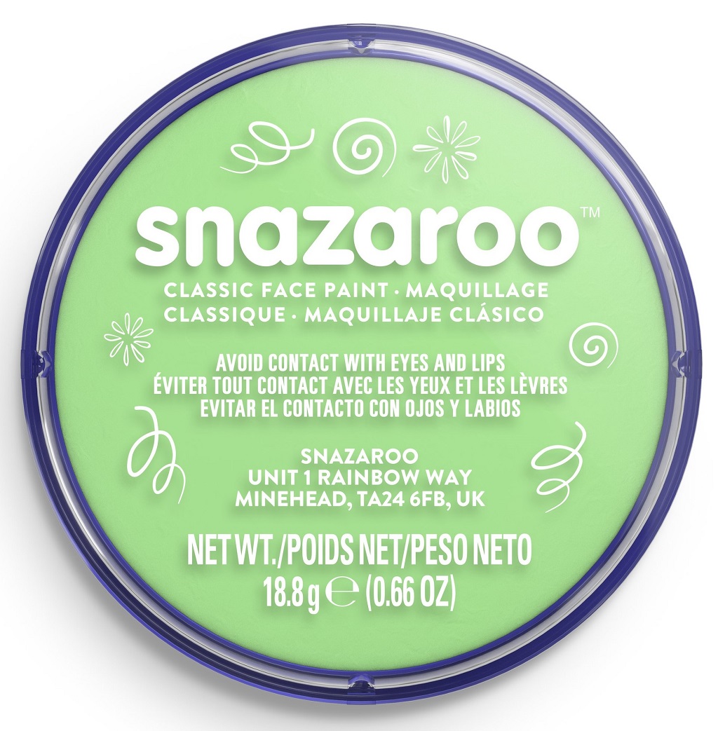 Levně Barva na obličej 18ml Snazaroo - zelená světlá (Pale Green)