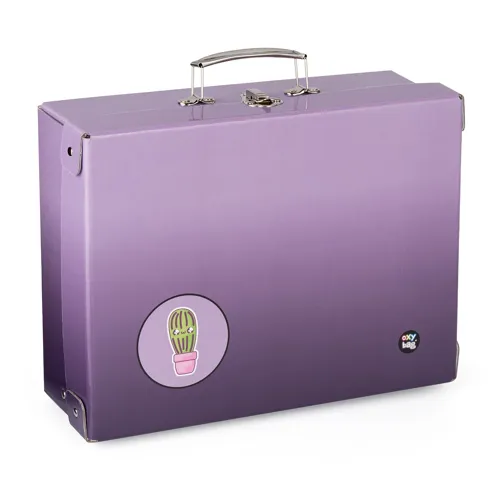 Kufřík lamino hranatý A4 KARTON P+P - OXY NEXT Ombre Purple