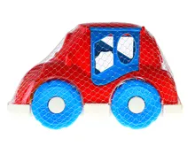 Auto vkládačka 2v1 25,5 cm geometrické tvary a zvířátka - mix barev (2)