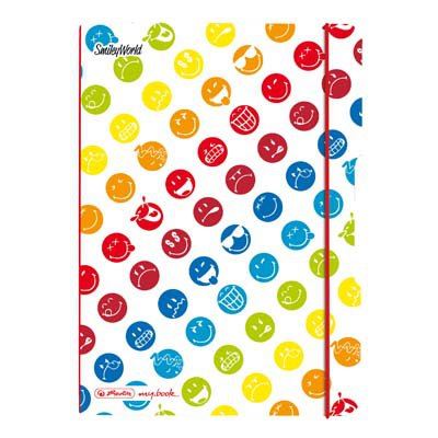 Sešit my.book flex A5/40 listů čtvereček PP desky - SmileyWorld Rainbow