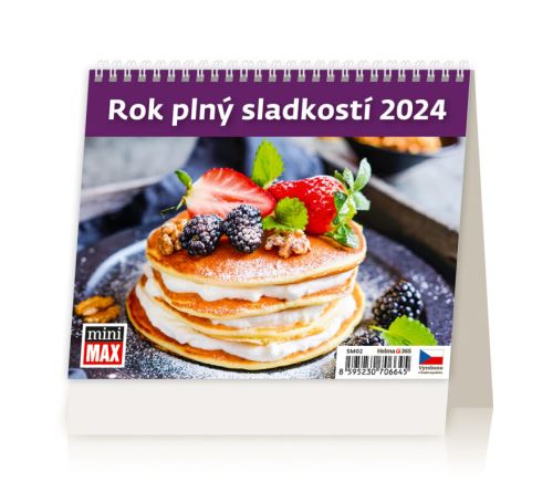 Stolní kalendář Helma Minimax 2024 - Rok plný sladkostí